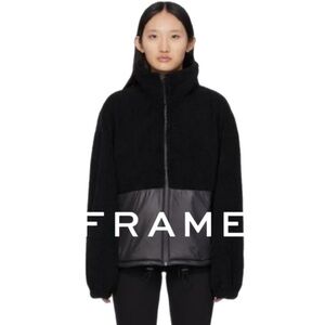 FRAME Sherpa Mix Anorak Jacket black